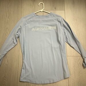 Alphalete baby blue long sleeve
